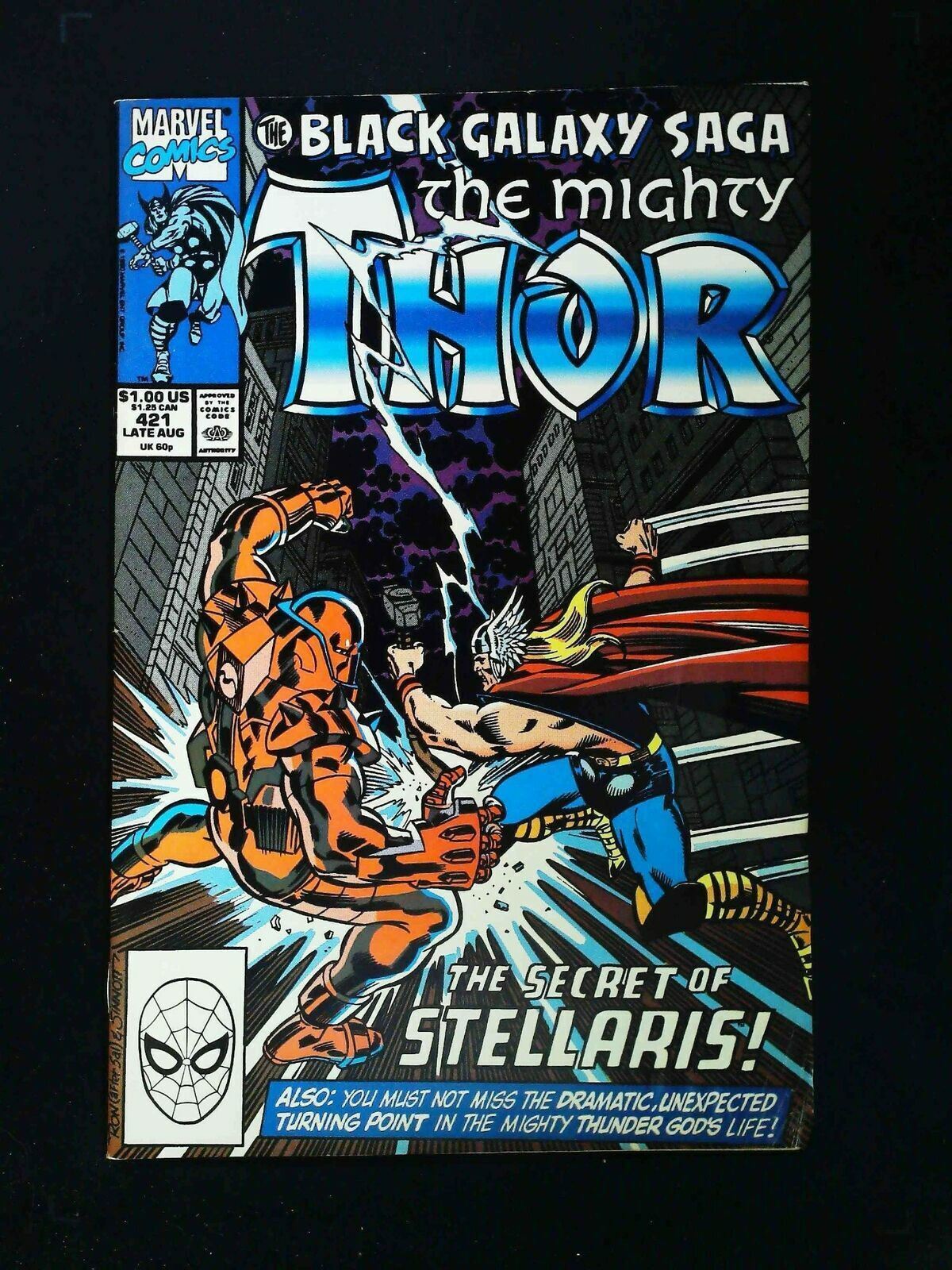 Thor #421  Marvel Comics 1990 Vf+