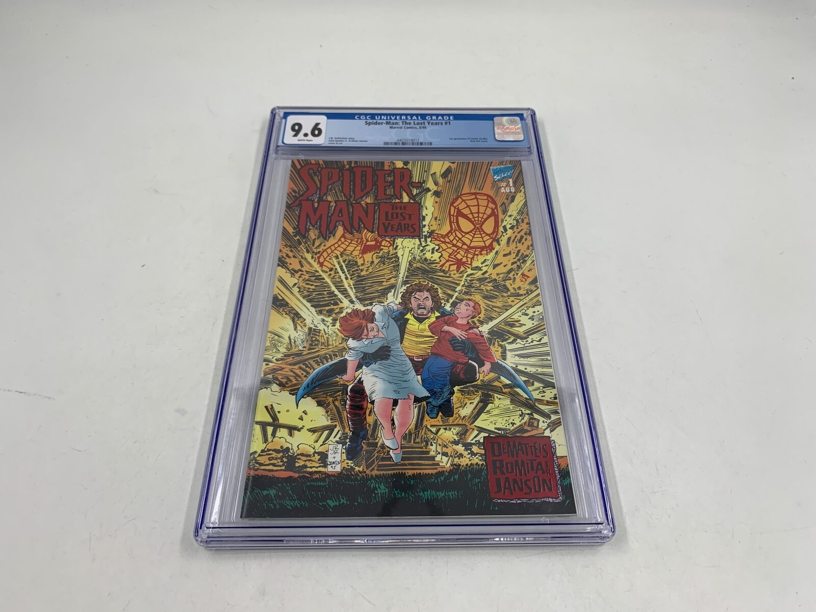 Spider-Man: The Lost Years 1 CGC 9.6 1st App of Janine Godbe Red Foi Marvel 1995
