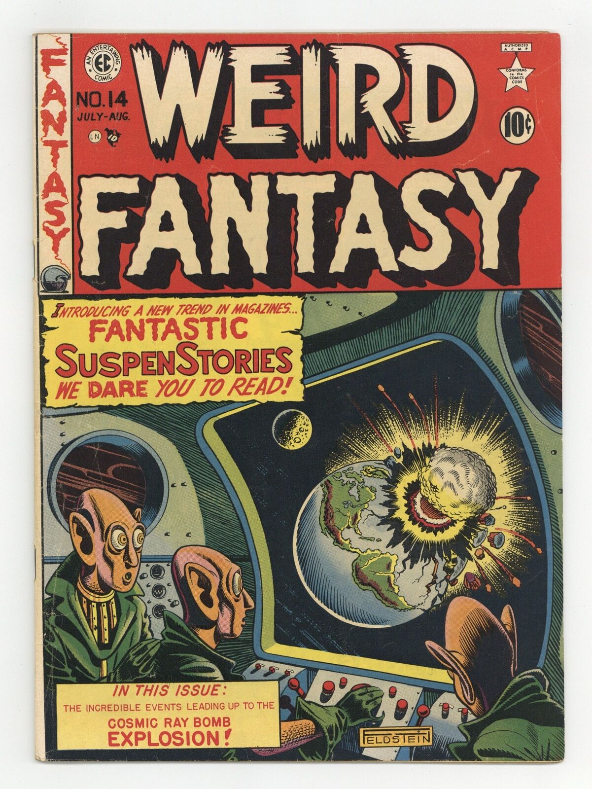 Weird Fantasy #14 (actual #2) VG+ 4.5 1950