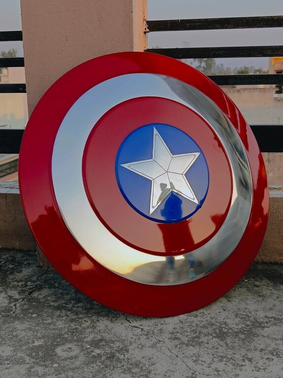 Marvel Legend Captain America Shield ~ Winter Soldier Metal Prop Replica Shield