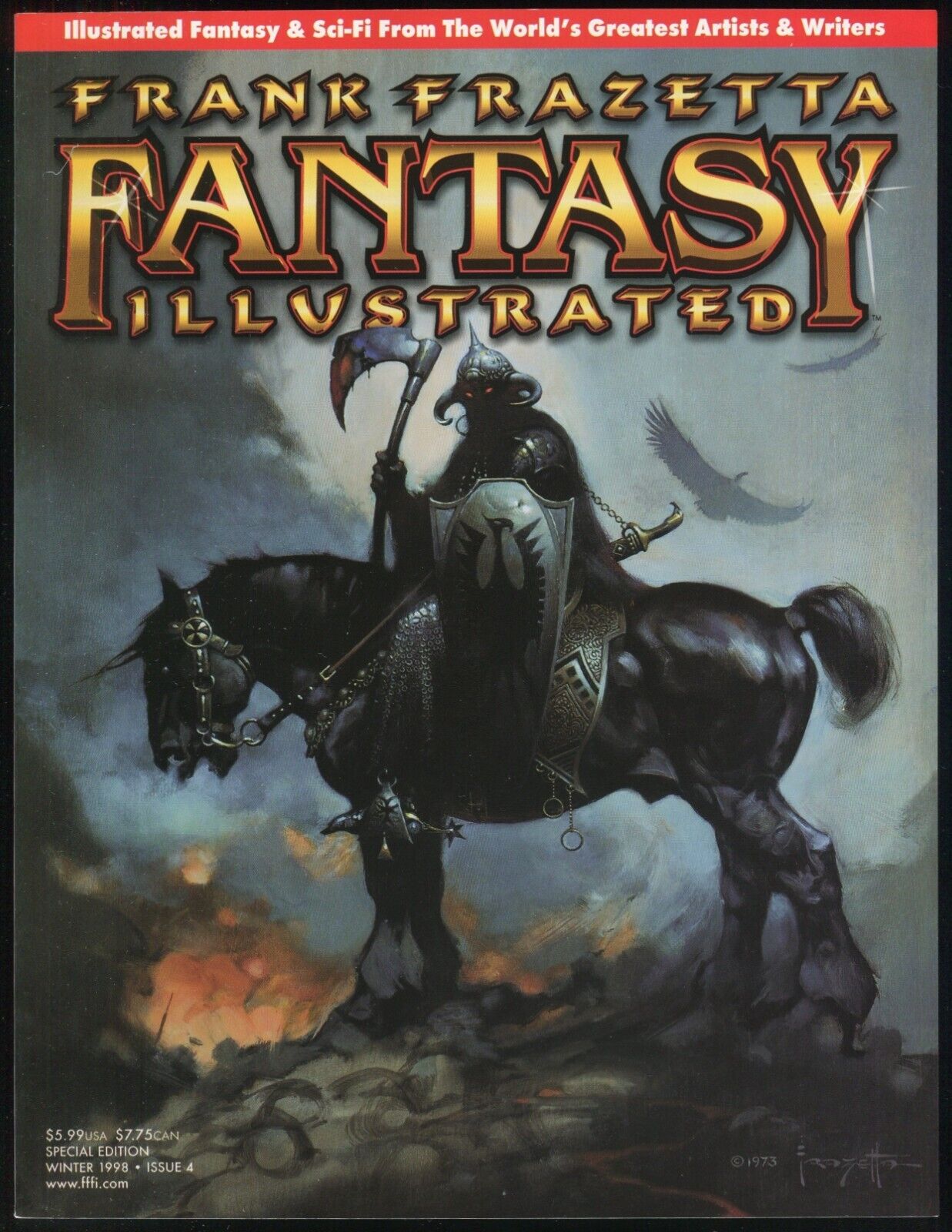 Frank Frazetta Fantasy Illustrated 4 Magazine Death Dealer Cover Anne McCaffrey