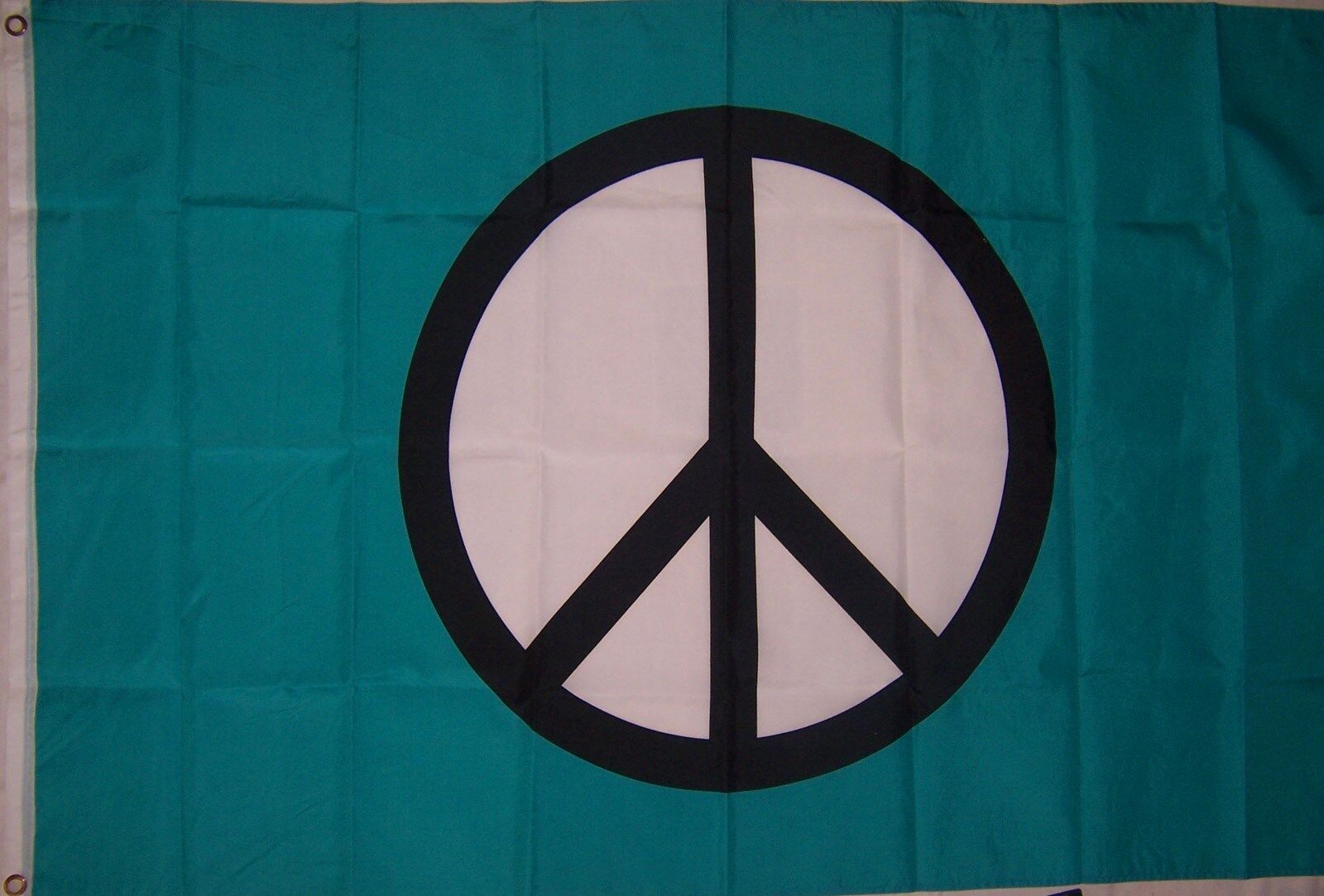 NEW 2x3ft BLUE PEACE SIGN ANTI WAR FLAG better quality usa seller