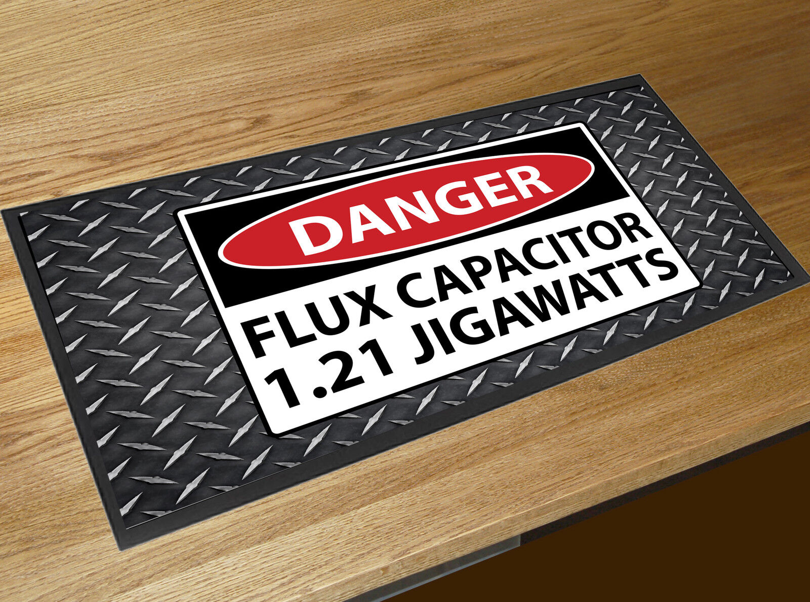 Back to the Future Danger Flux Capacitor 1.21 Jigawatts bar runner