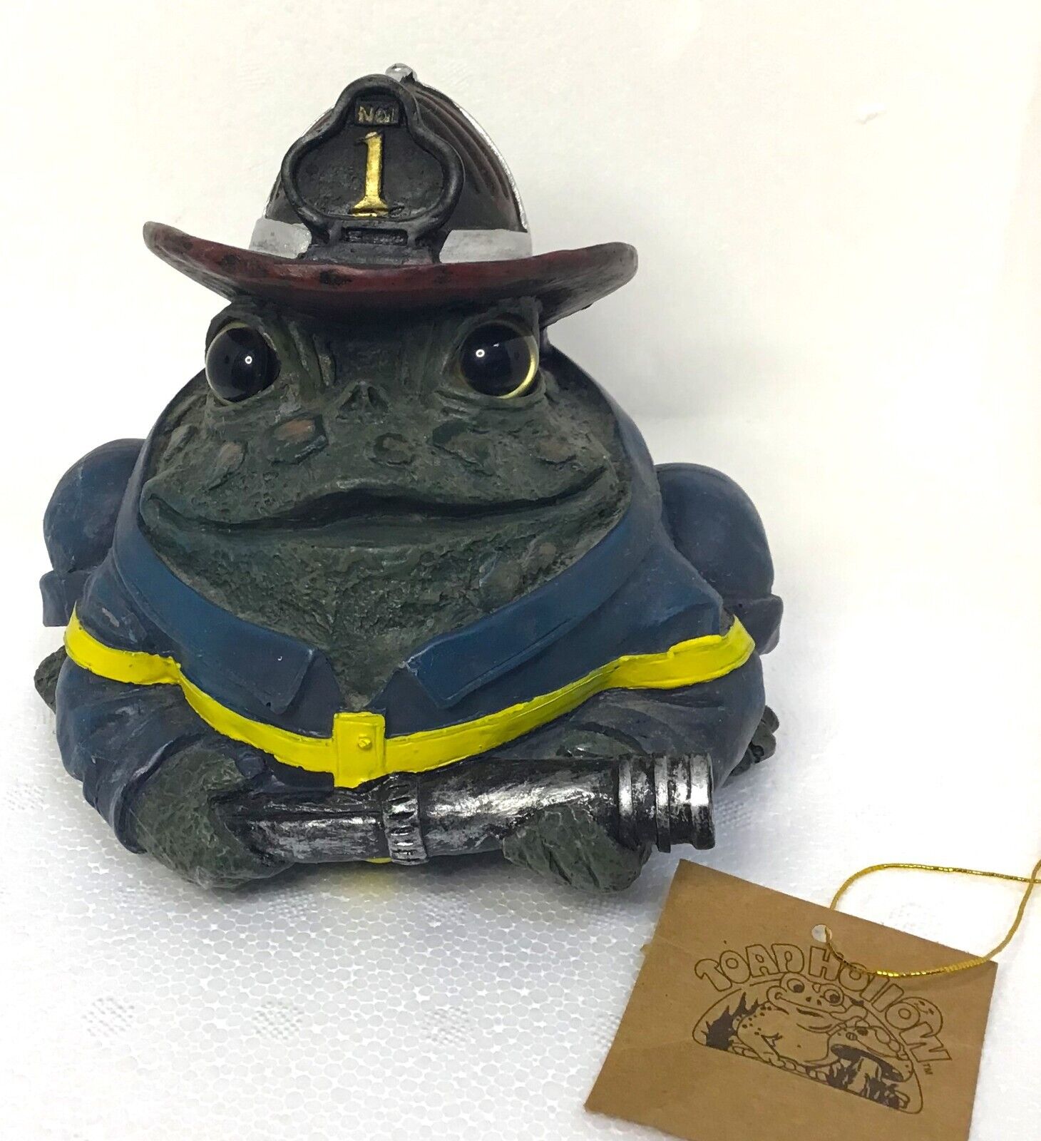 Homestyles Toad Hollow Figurine Fire Fighter Garden Statue