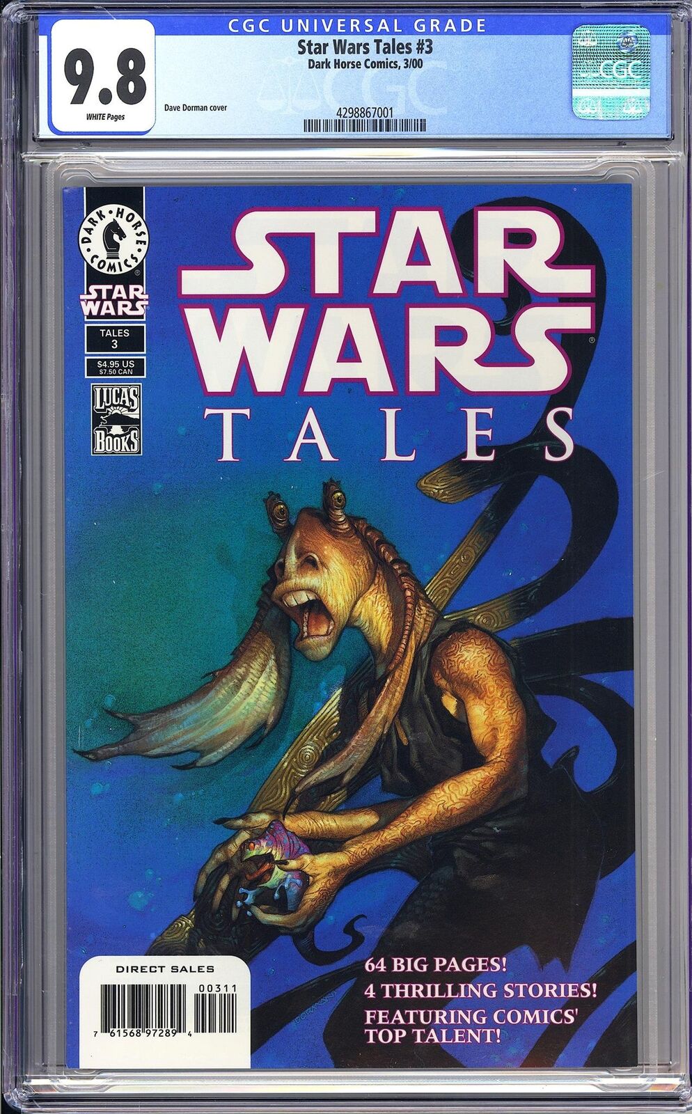 Star Wars Tales 3 CGC 9.8 2000 4298867001 Dave Dorman Cover Dark Horse