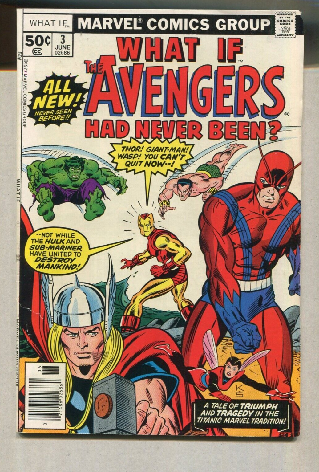 What If - The Avengers, Had Never Been #3 VF   Marvel  Comics   SA