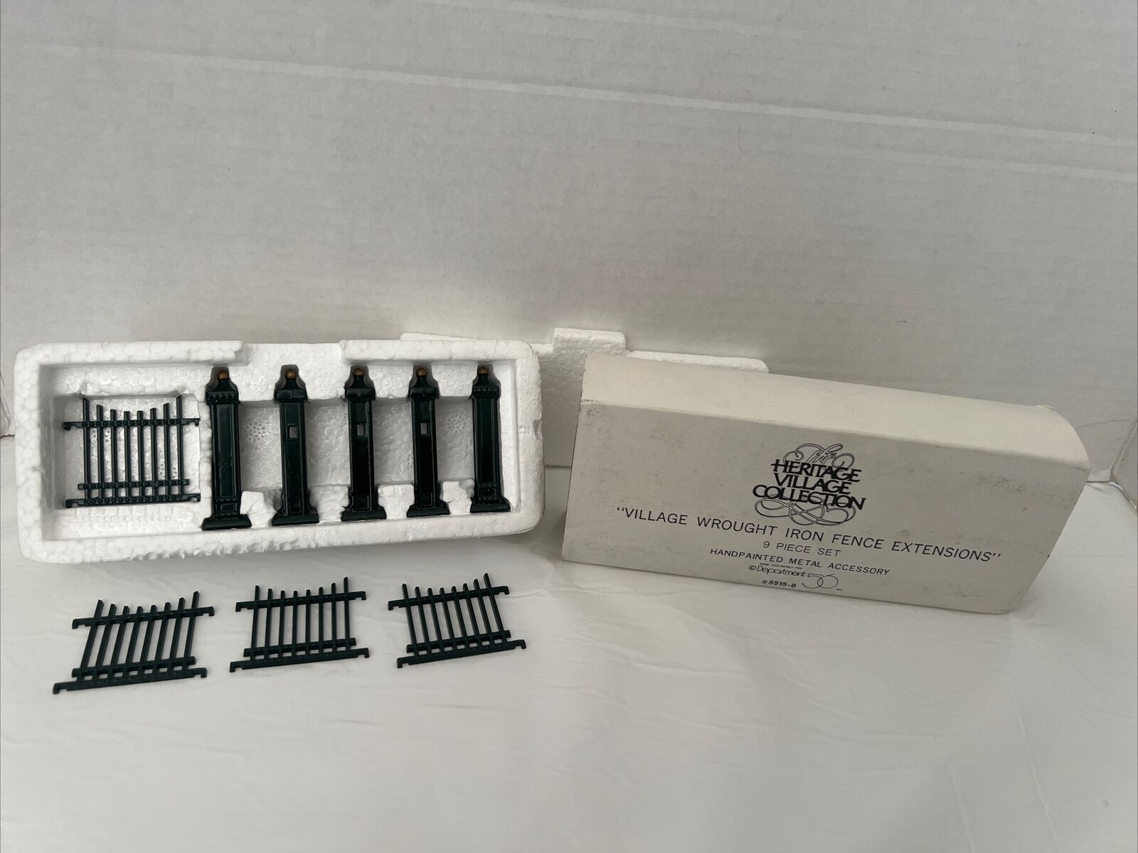 Retired Department 56 “Village  Wrought Iron Fence Extensions” #55158 ~ NOS