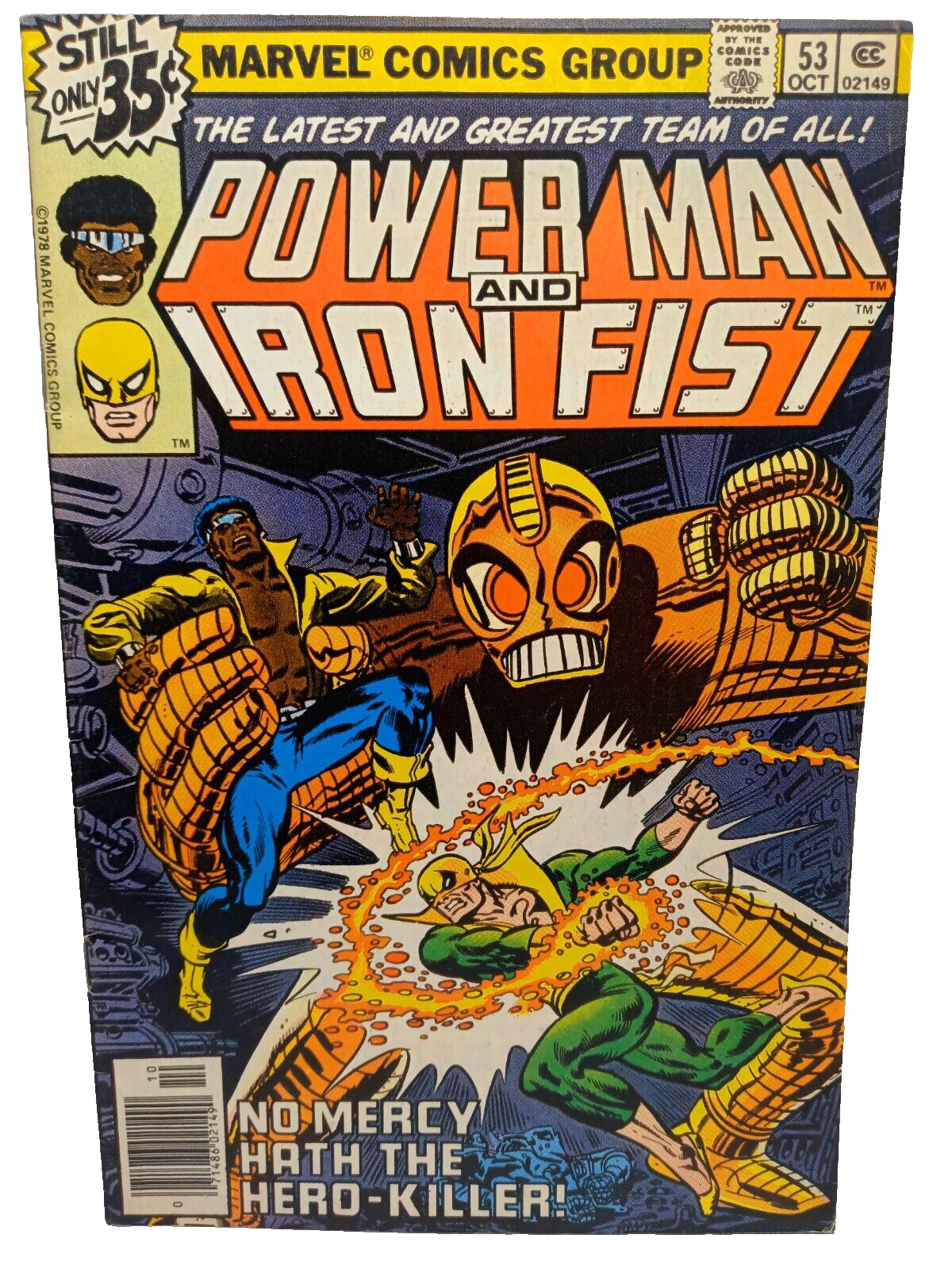 POWER MAN AND IRON FIST #53 Marvel 1978 No Mercy Hath the Hero-Killer 
