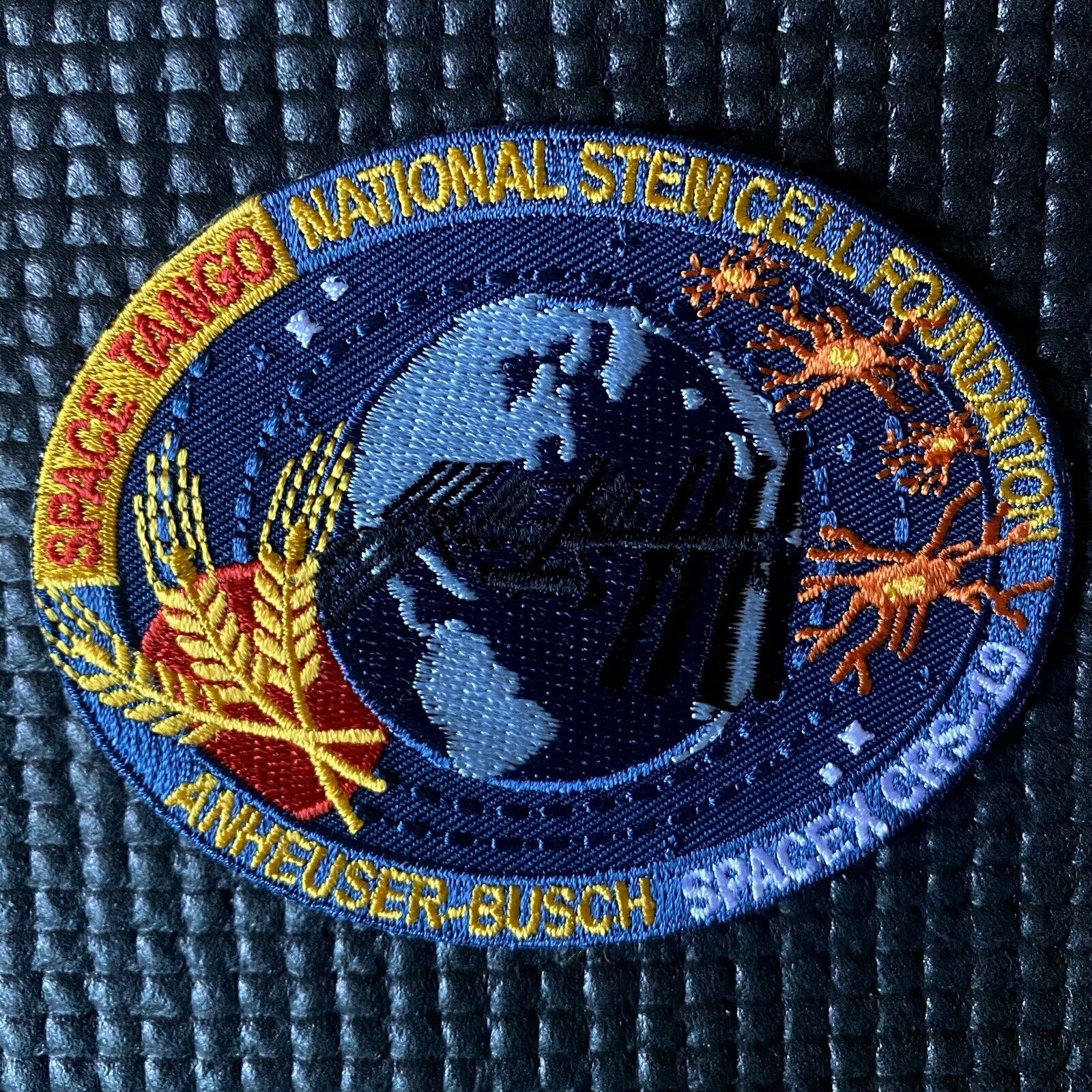 NASA SPACEX -  NATIONAL STEM CELL RESEARCH CRS-19 ISS SPACE MISSION PATCH - 3.5”
