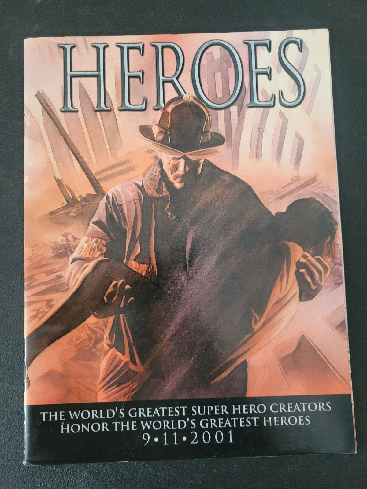 HEROES 9-11 2001 MARVEL COMICS MAGAZINE CREATORS HONOR TRIBUTE ALEX ROSS COVER