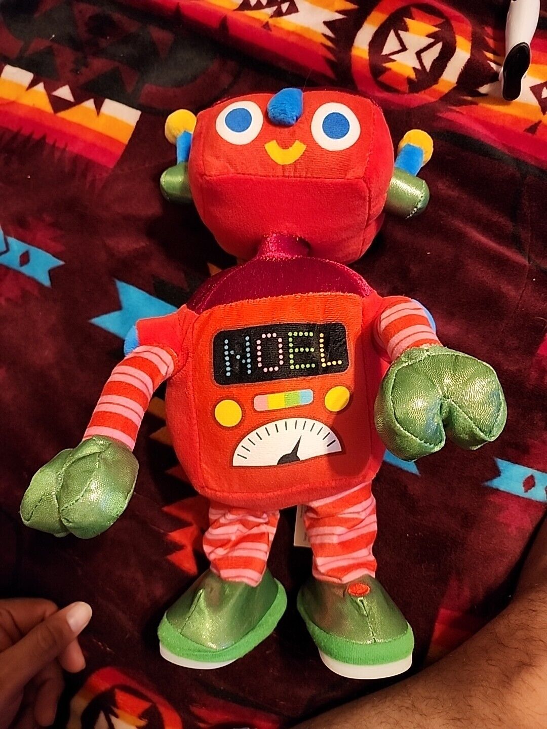 Gemmy Target Christmas Noel Robot Animated Singing Robot Sleigh Ride Plush READ
