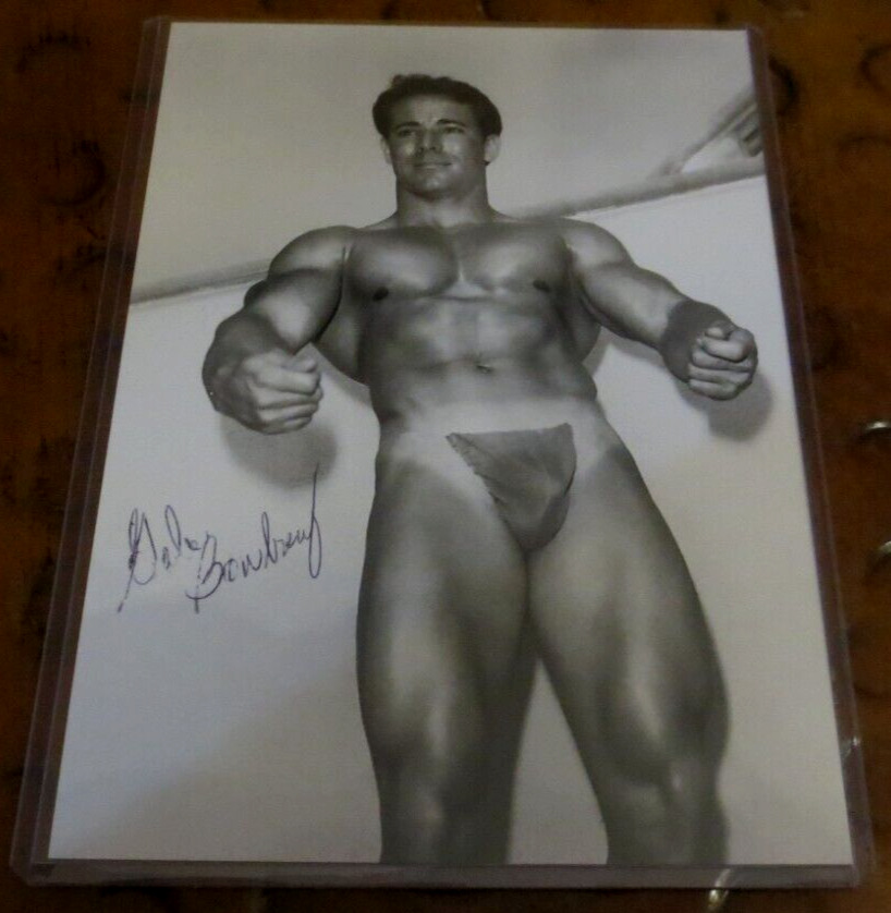 Gable Boudreau bodybuilder signed autographed photo Mr. Los Angeles 1966 & 1967