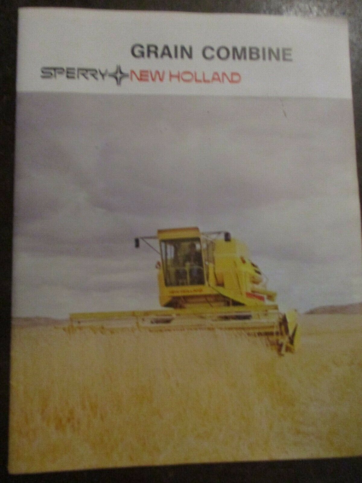 Original  Advertising Brochure for New Holland Grain Combines, Great Color, 1974