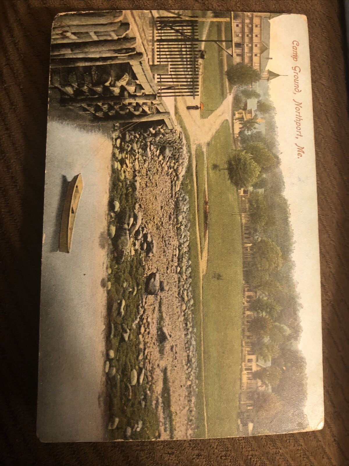 c1910 Camp Ground, Northport, Maine - Antique Vintage Postcard