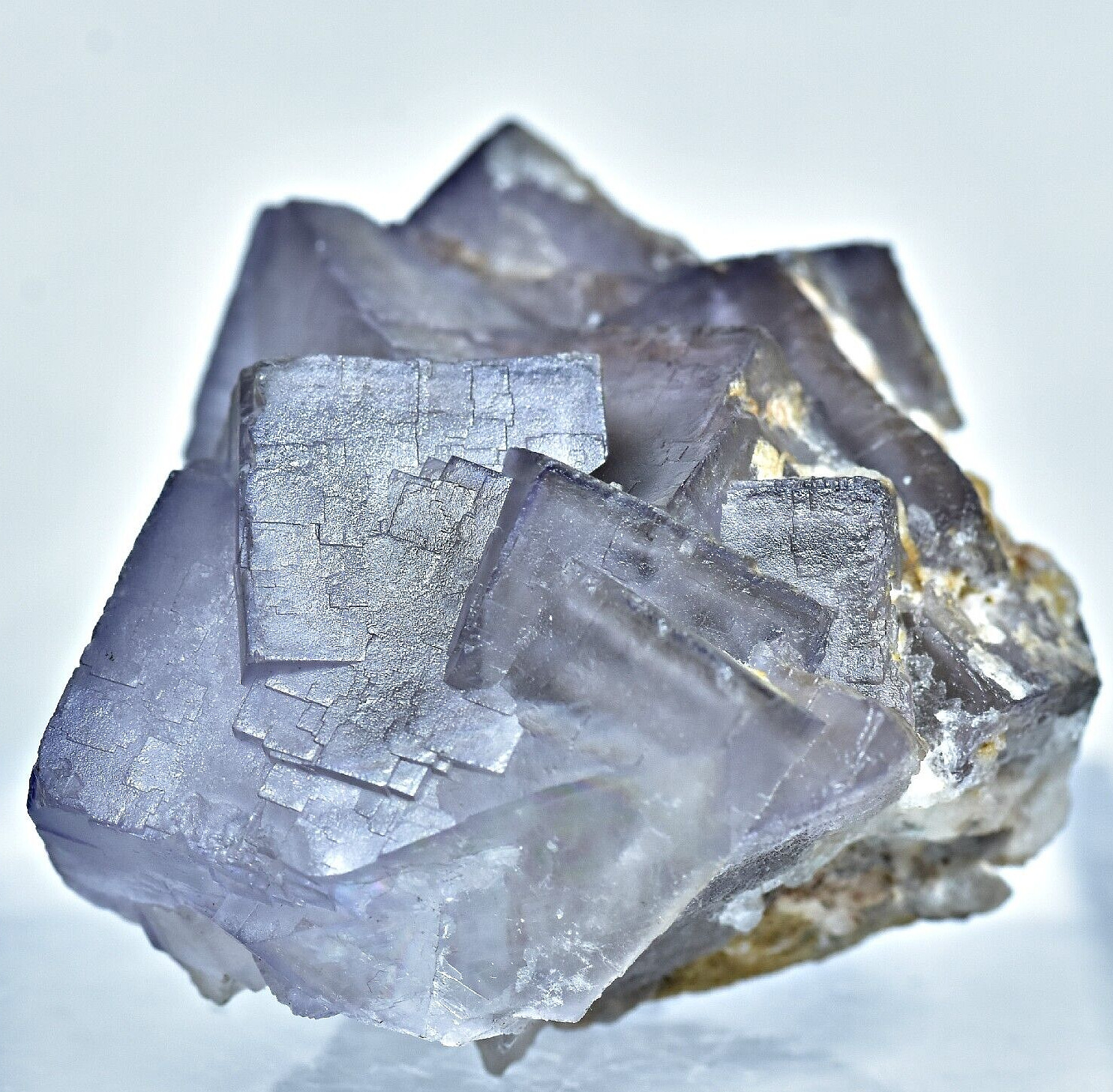 487 CT Top Quality Beautiful Natural Cubic Fluorite Crystals Specimen @ Pakistan
