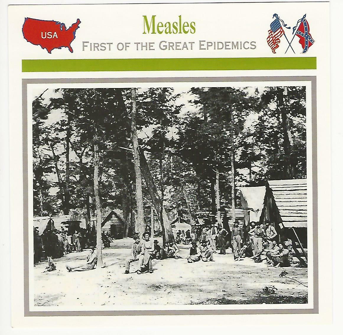 1995 Atlas, Civil War Cards, #98.13 Measles