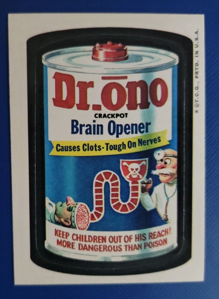 1973 WACKY PACKAGES SERIES 3 TAN BACK     DR. ONO      NM