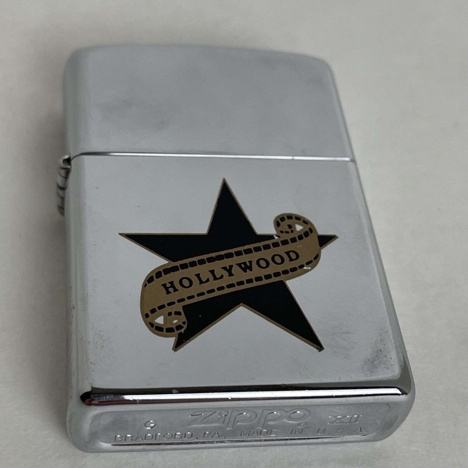 ZIPPO Lighter HOLLYWOOD Authentic Zippo Lighter WindProof Made In USA New