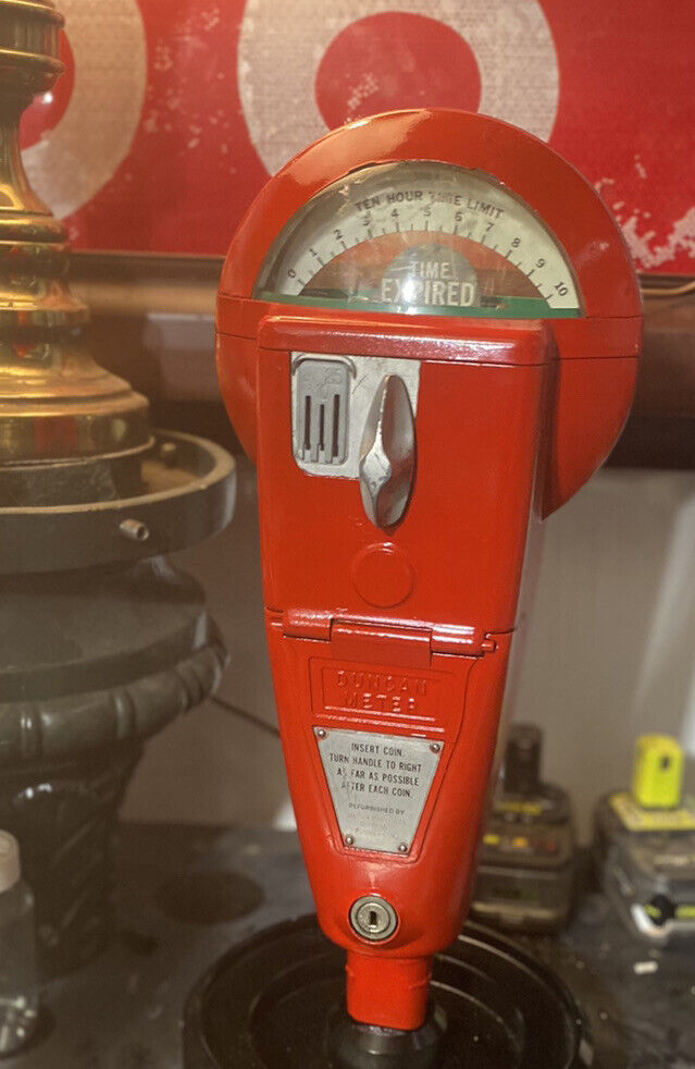 Vintage Duncan Parking Meter Working, Duncan 60 original Red