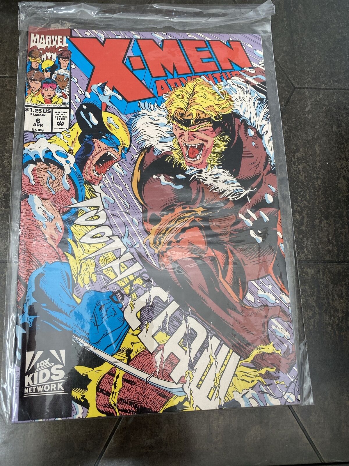 X-MEN ADVENTURES 6 CLASSIC SABRETOOTH VS WOLVERINE BATTLE MARVEL COMICS 1993