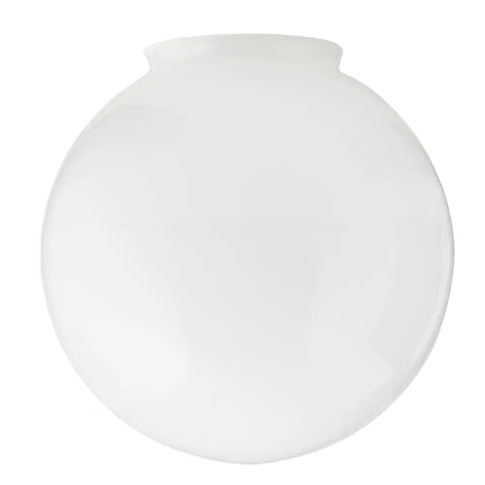 4 In. Fitter White Glass Globe Flush Mount Lamp Shade | (NEW) (FREE SHIPPING)