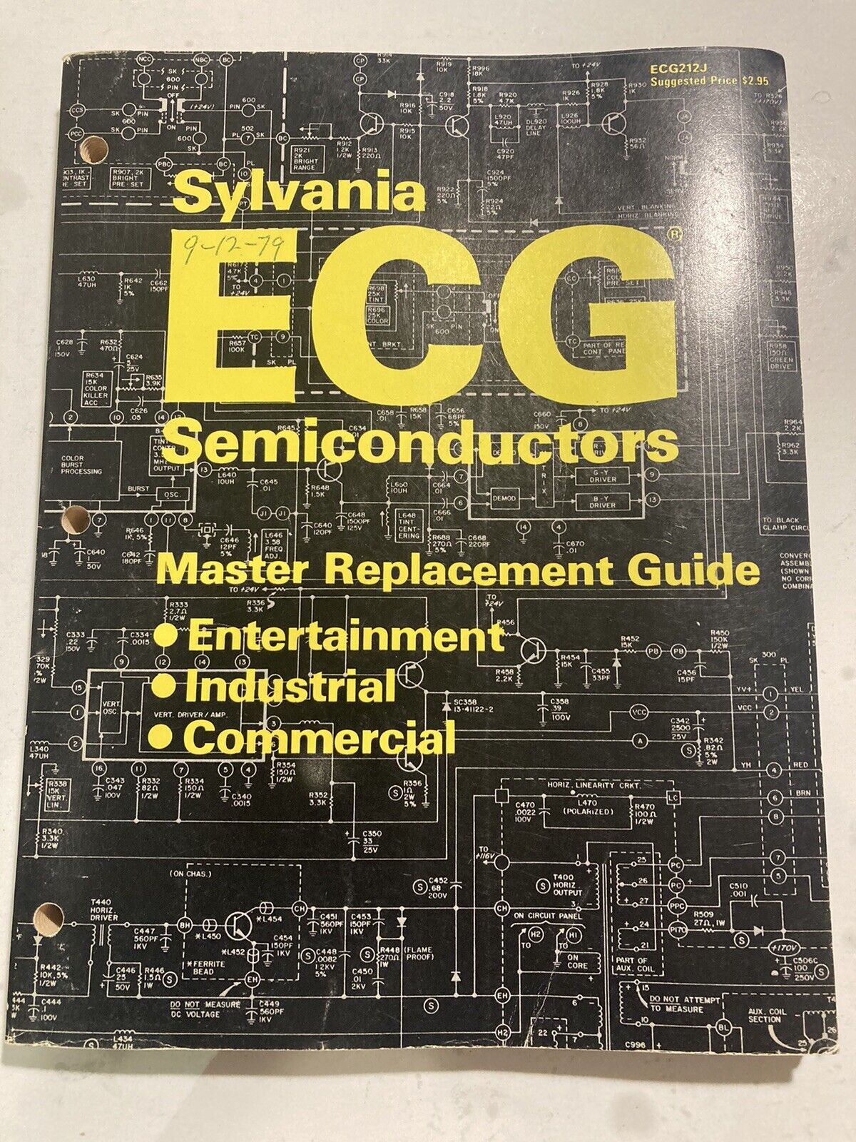 Sylvania ECG Semiconductors Master Replacement Guide 1979 TRANSISTOR 350 PAGES