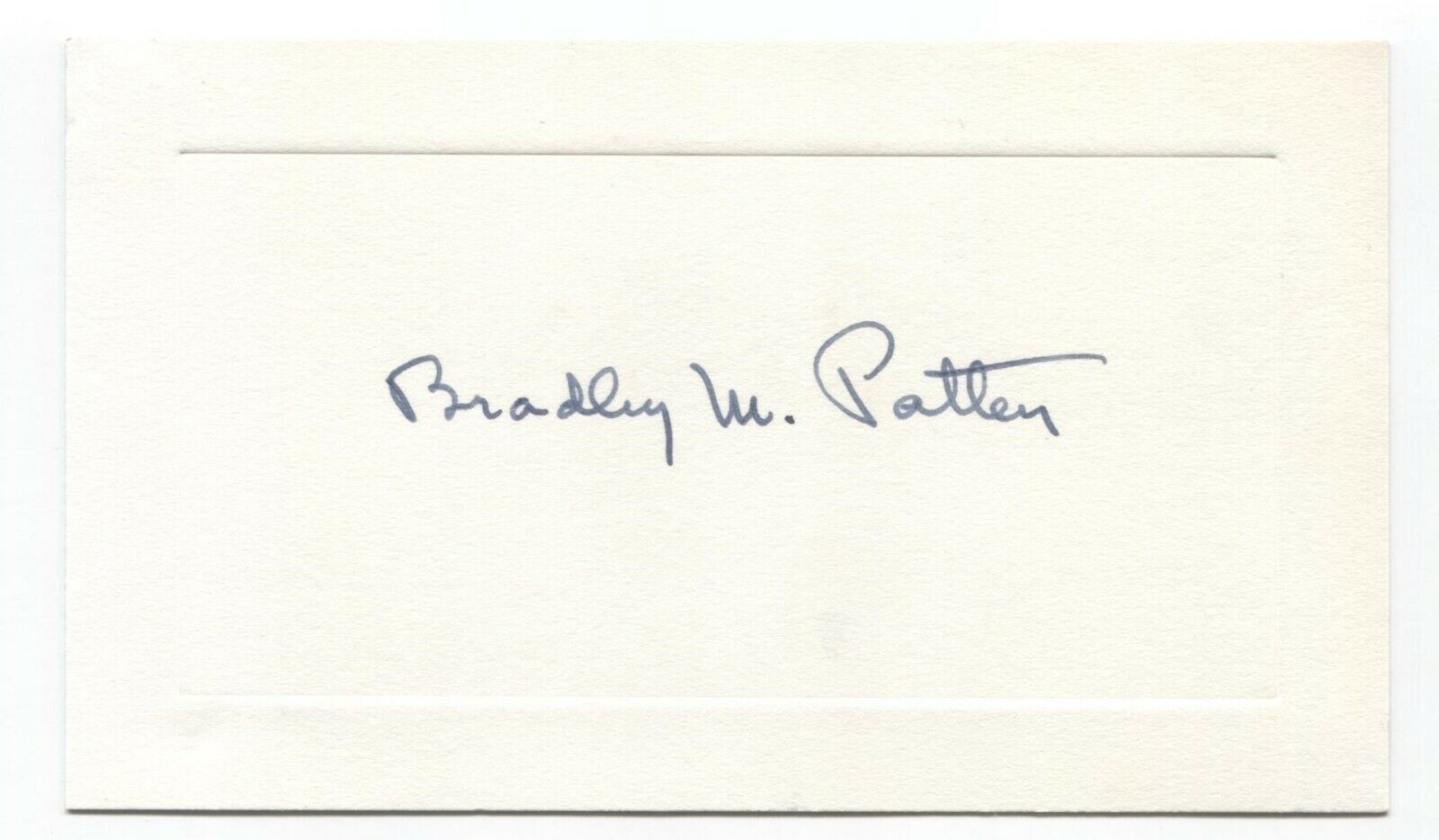 Dr. Bradley M. Patten Signed Card Autographed Signature Embryologist Scientist
