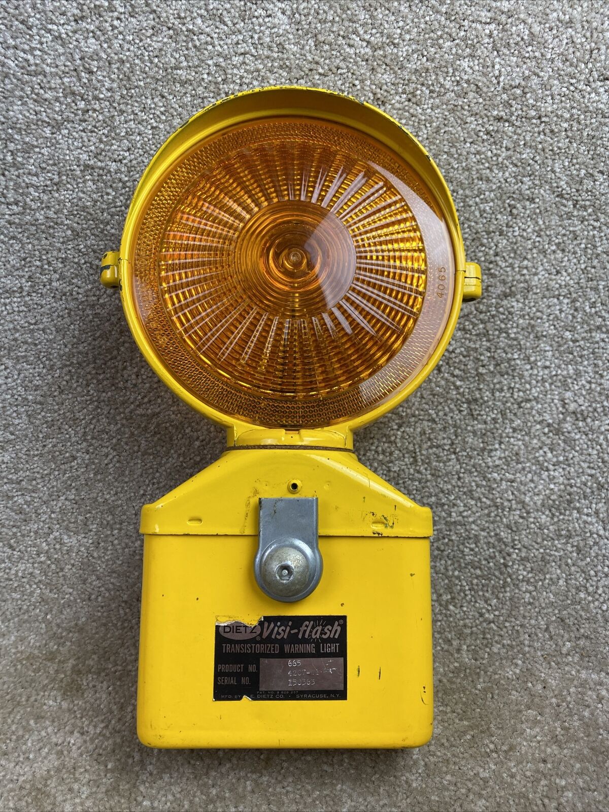 Dietz Visi-Flash Warning Light Vintage 