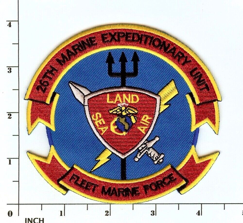 USMC 26th Marine Expeditionary Unit FMF PATCH  Marines  26th MEU Sea-Land-Air