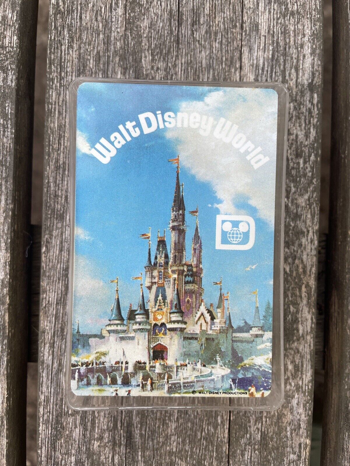 Walt Disney World Playing Cards Unopened in Plastic Case Pixar Sealed Vintage