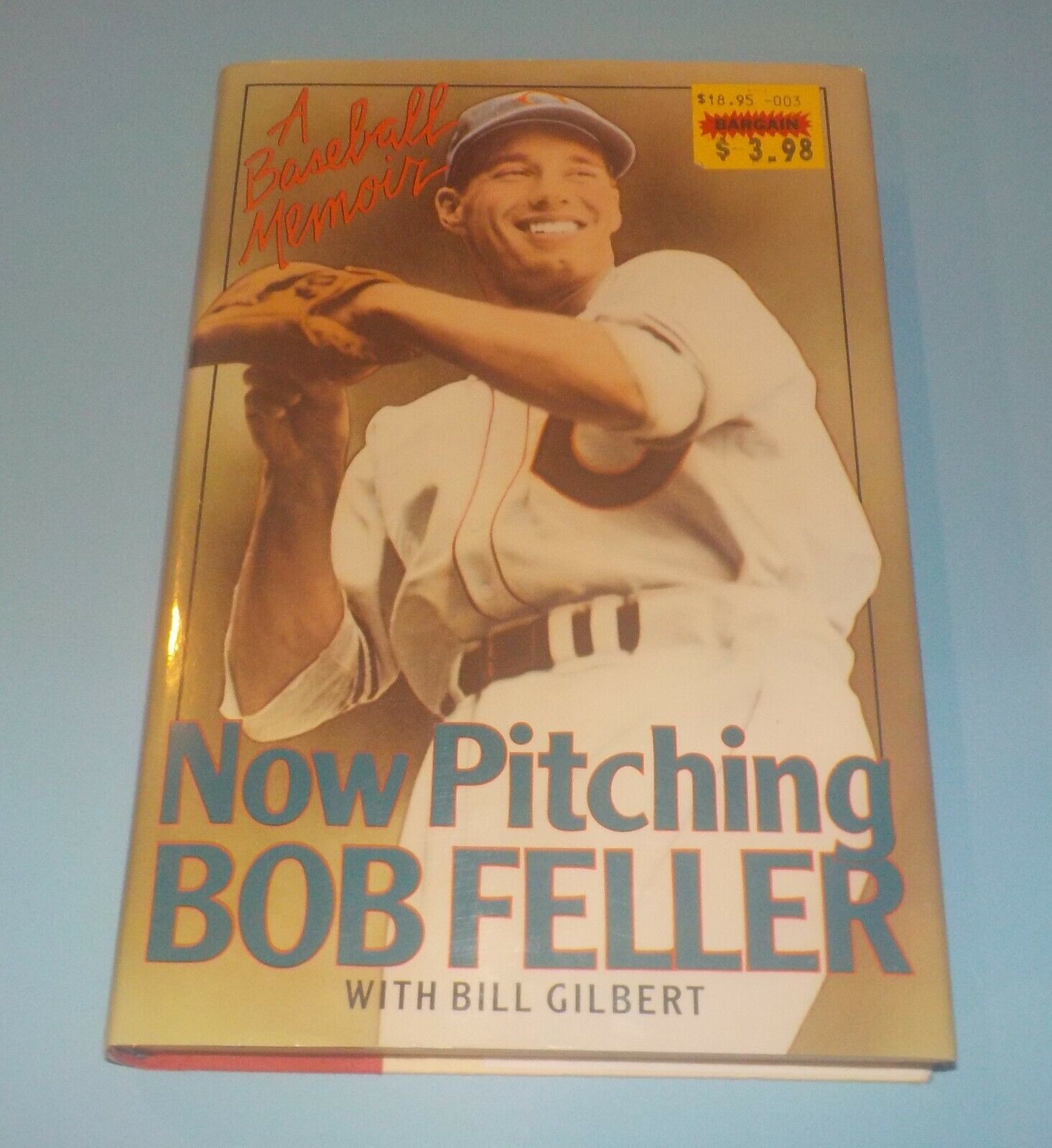 Bob Feller Signed Autographed Book Now Pitching Cleveland Indians HOF