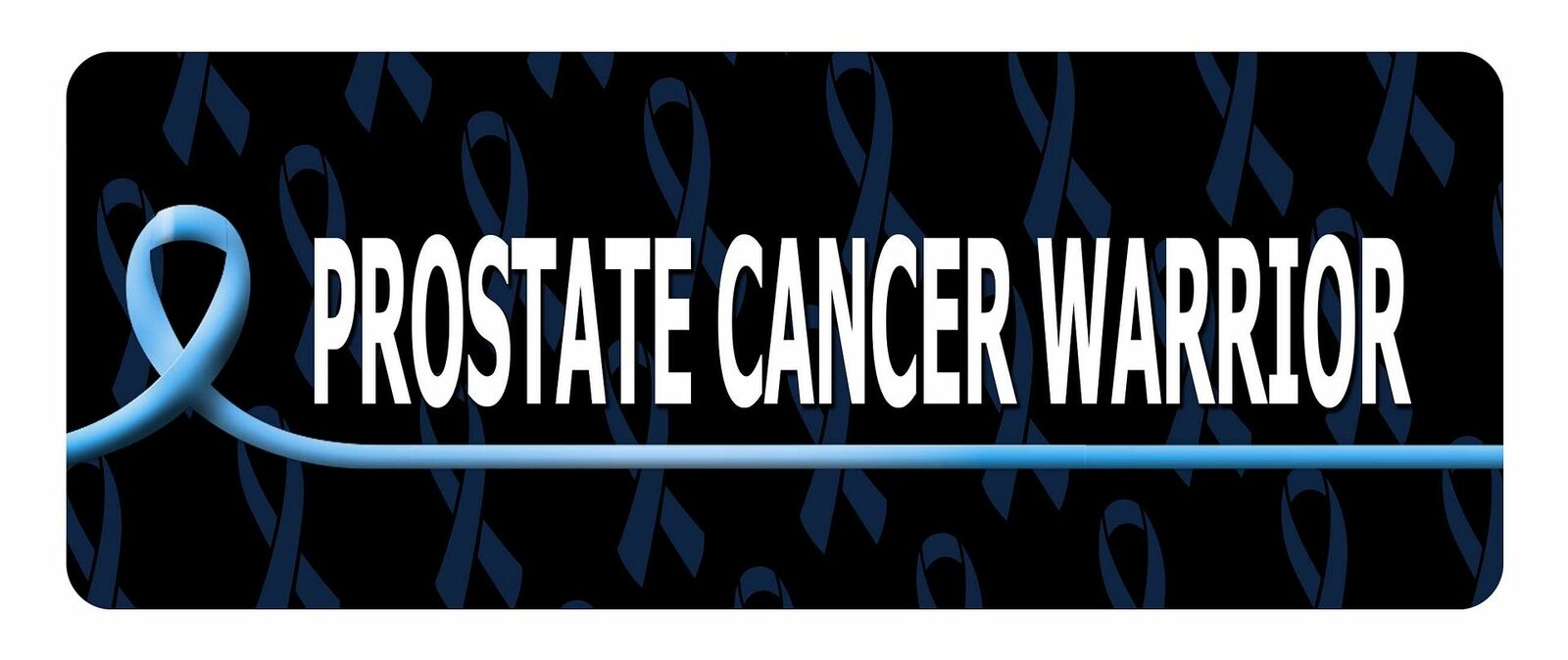 PROSTATE CANCER WARRIOR Cancer Awareness Car Laptop Wall Sticker 8by3 inc.