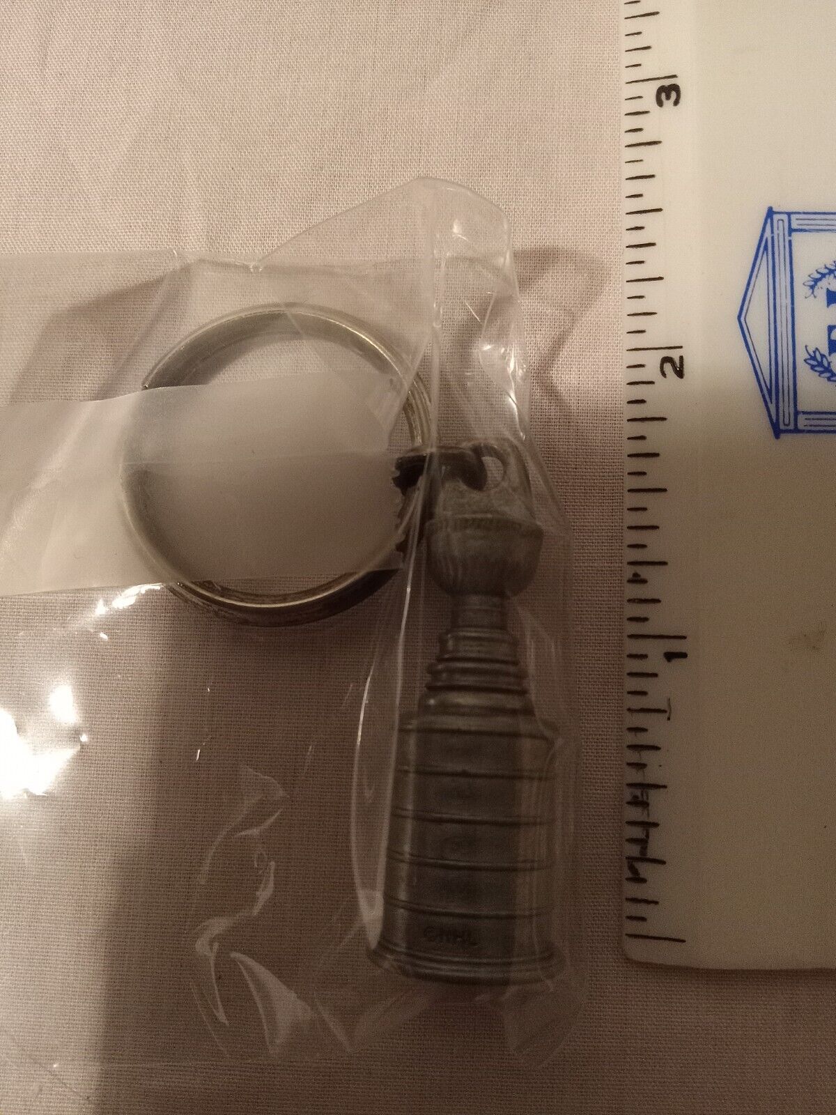 NHL Stanley Cup Keychain/Keyring: Pewter, Sealed
