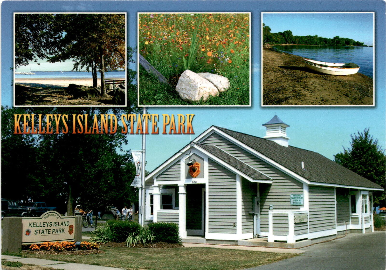 Kelleys Island State Park, Ohio, Lake Erie, 920 campsites, park Postcard