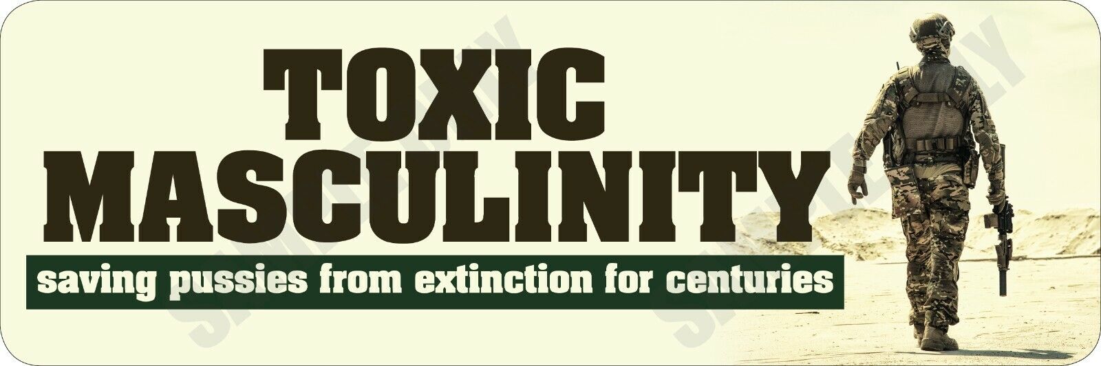 Toxic Masculinity Bumper Sticker