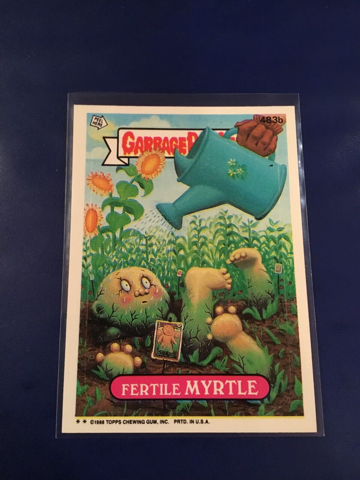 1988 Topps Garbage Pail Kids #483b FERTILE MYRTLE Original Series 12 GPK NM+