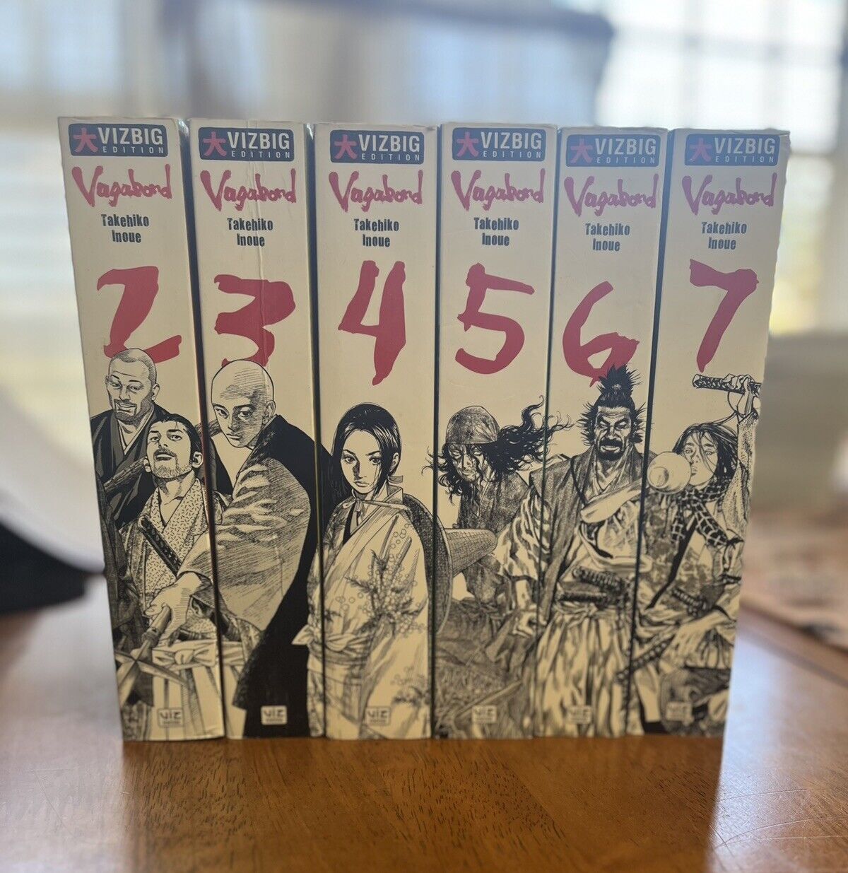 Vagabond Manga English Volume 2-7 Takehiko Inoue Vizbig Edition