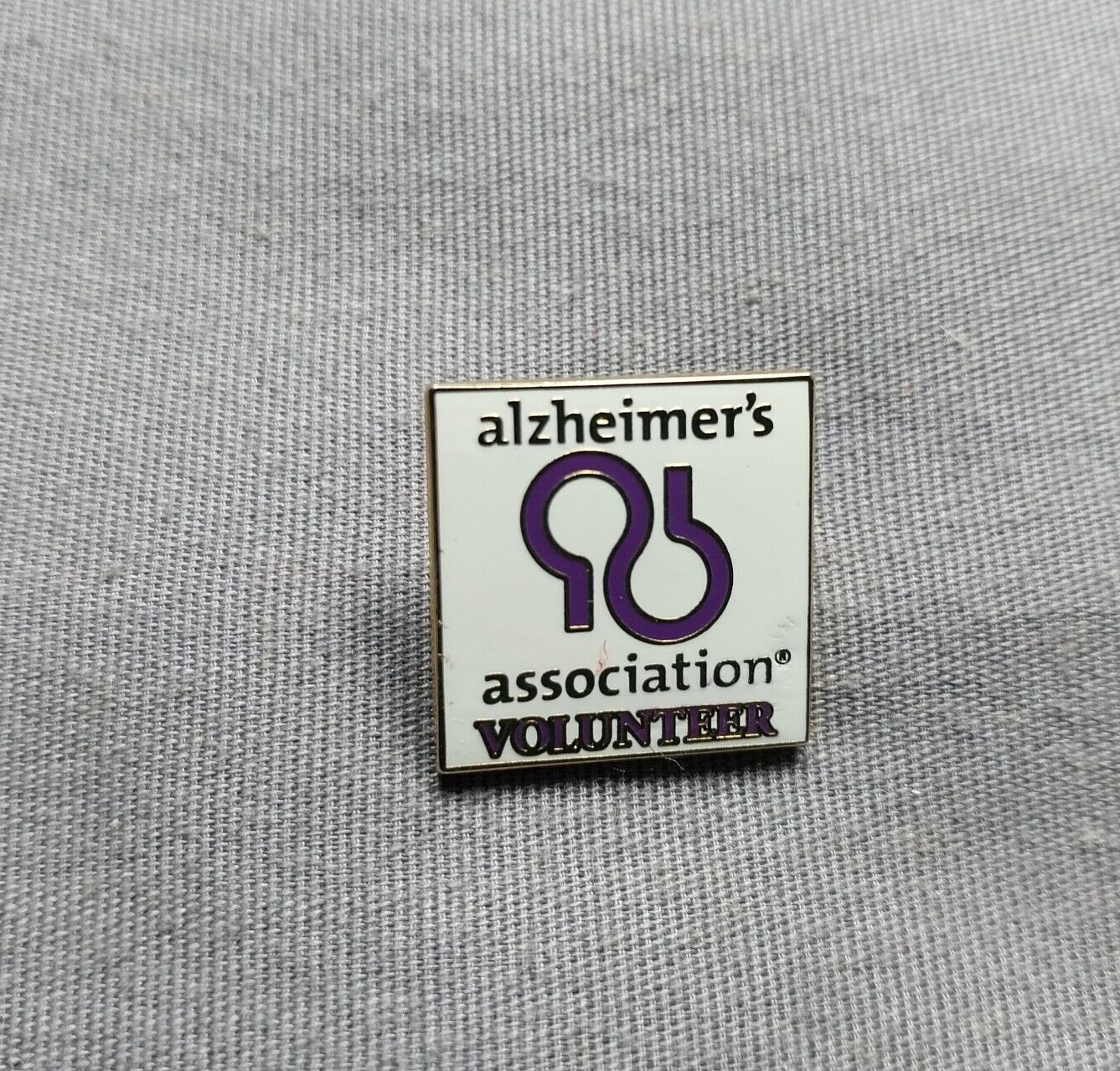 Alzheimer's Association Volunteer Jacket Metal Lapel Hat Pin