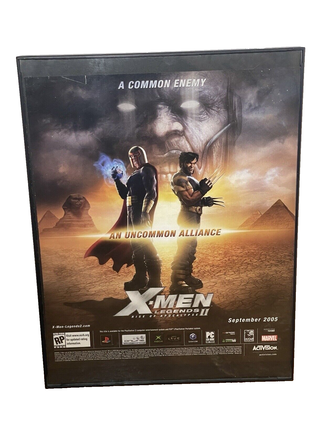 X-Men Legends II 2 Rise of Apocalypse 2005 Print Ad/Poster Magneto Wolverine Art