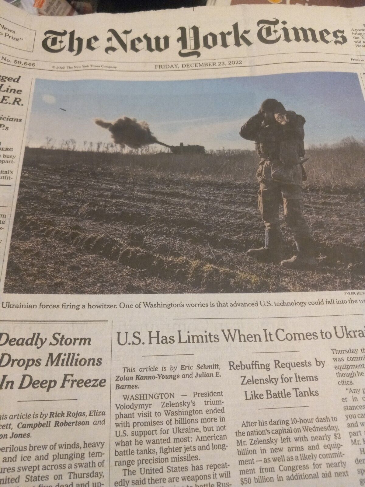 The New York Times Friday December 23 2022