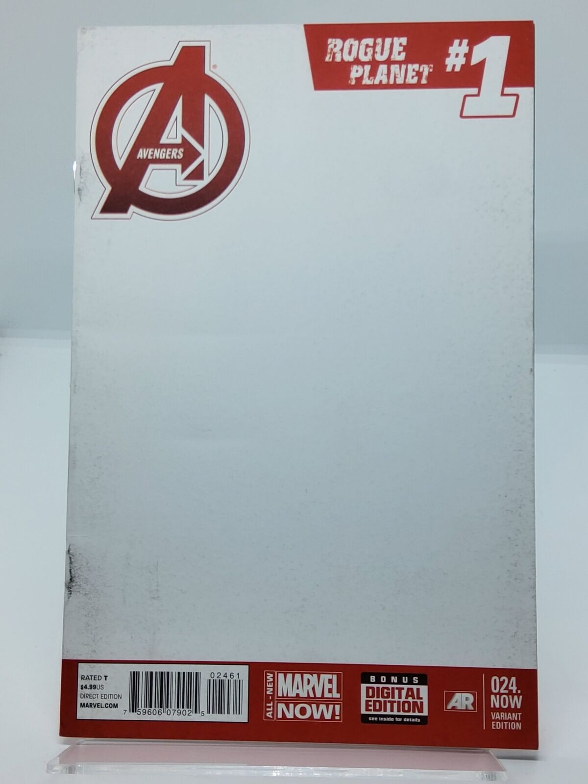 Avengers Rogue Planet #1 Blank Variant Slightly Scuffed 2014