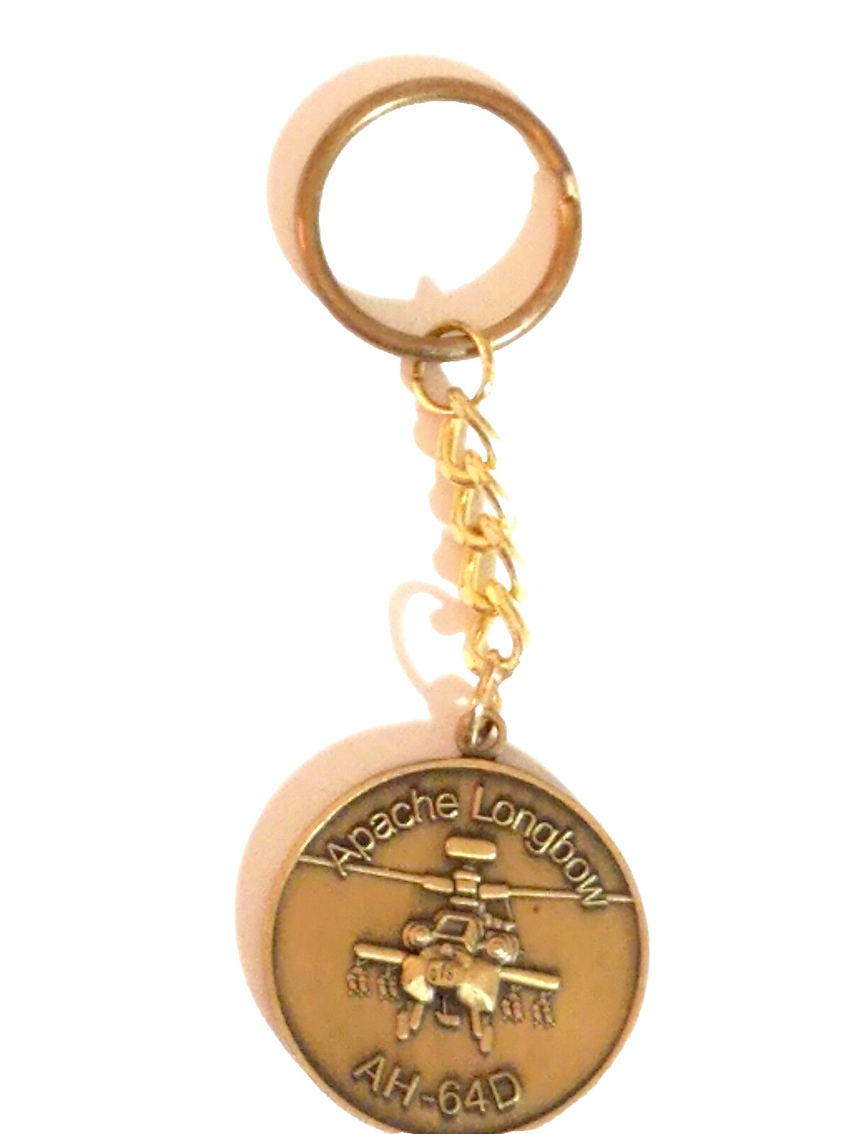Apache Longbow AH-64D Helicopter Keychain Military