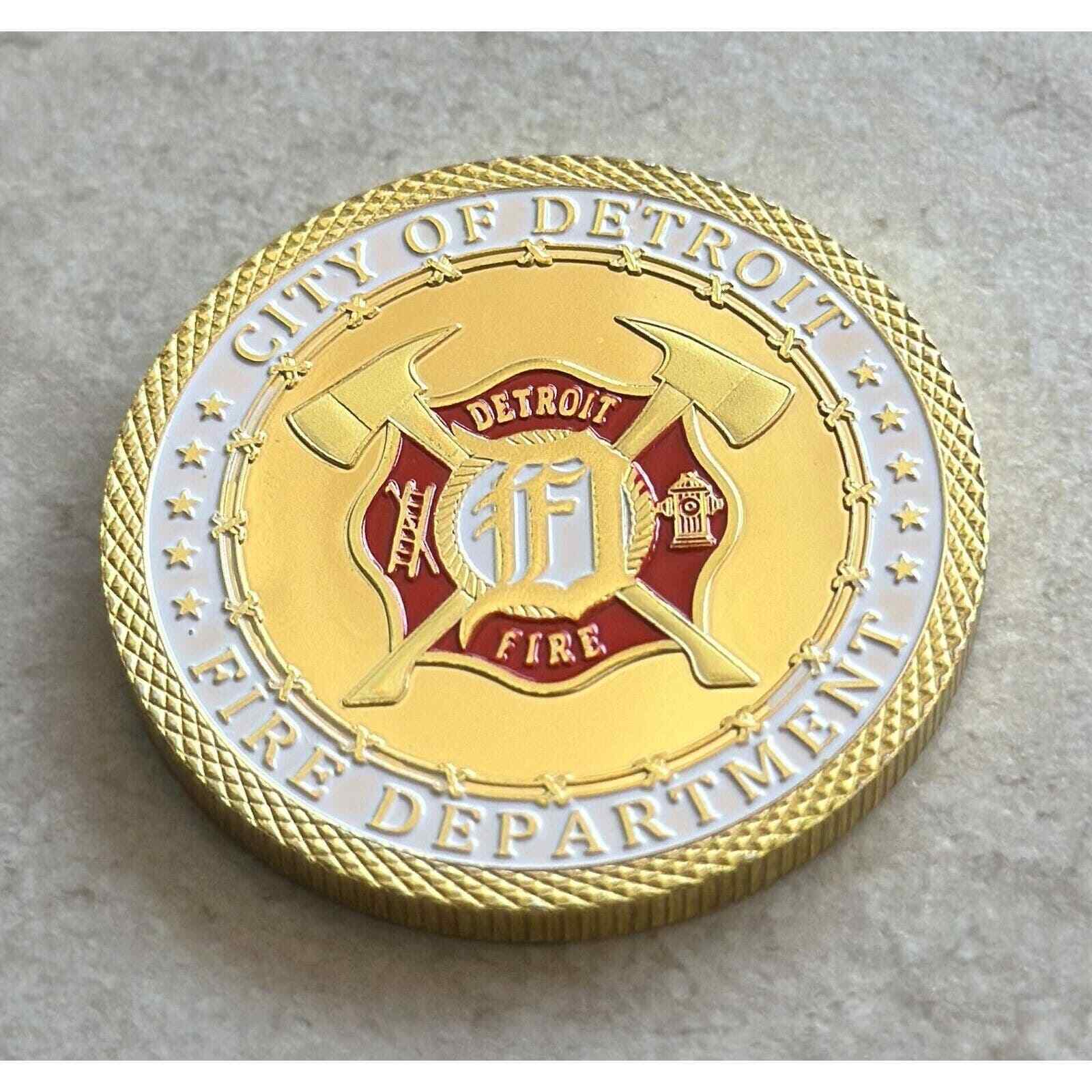 DETROIT Fire Department Challenge Coin