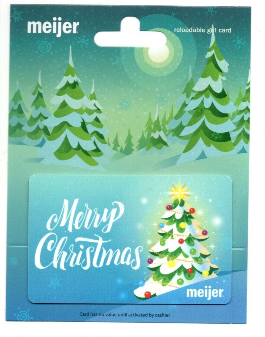 Meijer Merry Christmas Holiday Tree Gift Card No $ Value Collectible