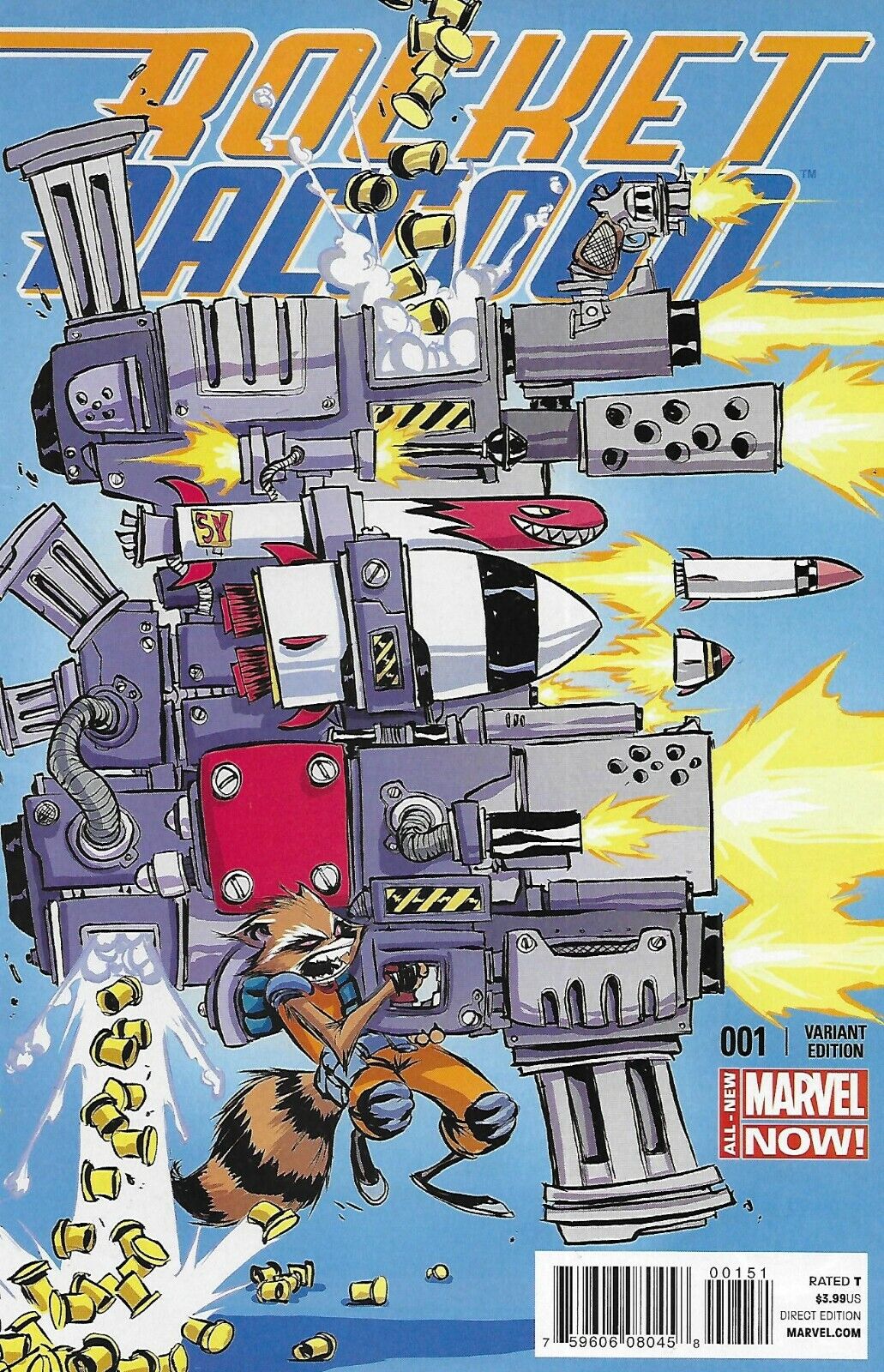 Rocket Raccoon Comic 1 Cover E Skottie Young Baby Variant 2014 Marvel