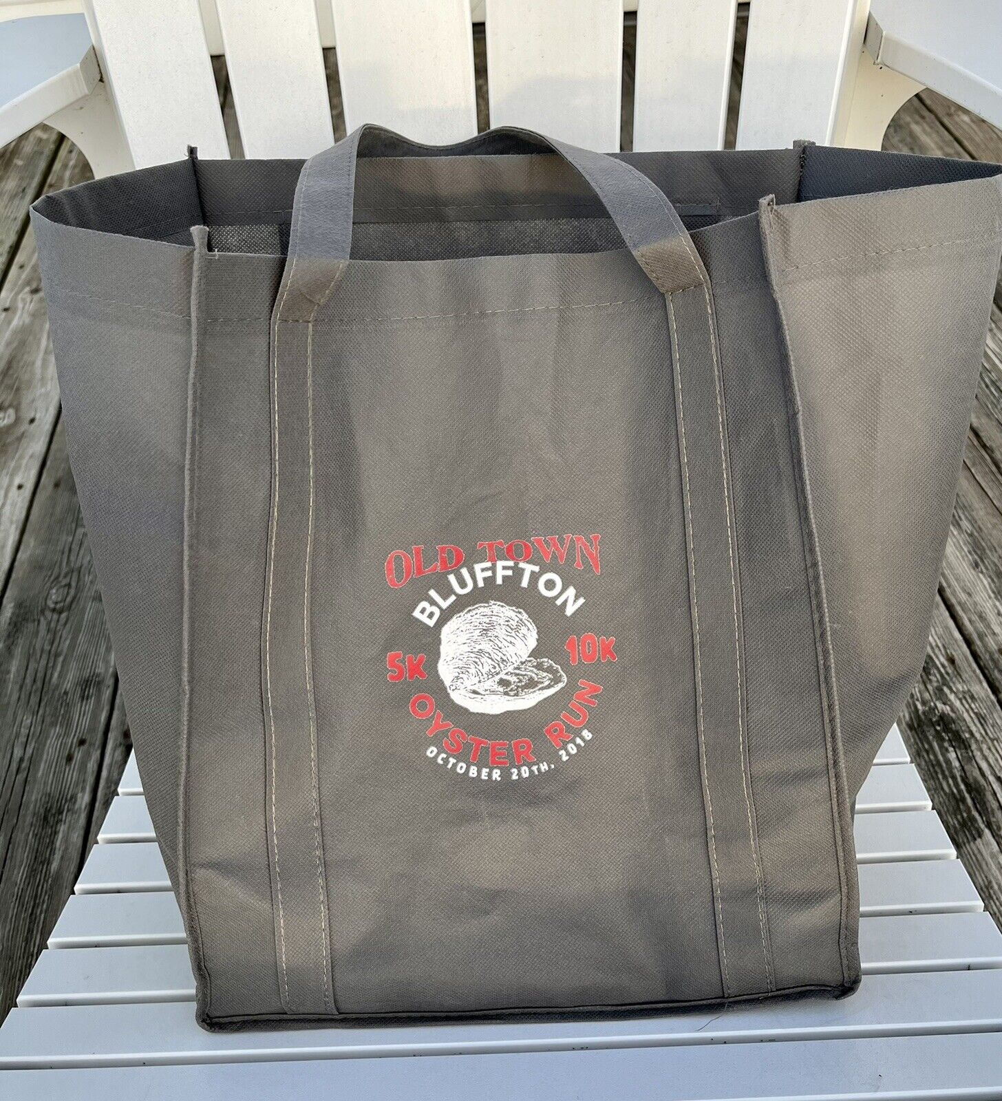 Old Town Bluffton South Carolina SC 5K 10K Oyster Art Festival Run Tote Shop Bag
