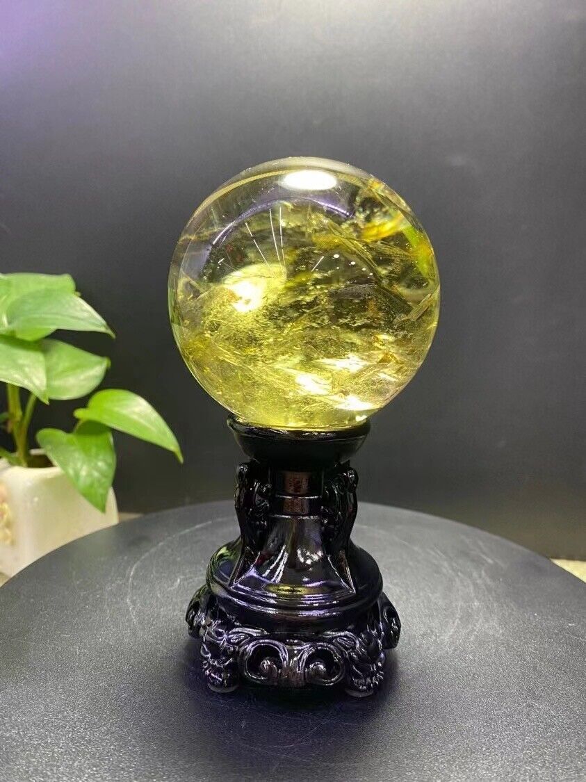 1.12LB Top Natural Citrine crystal Ball Quartz Crystal Sphere Reiki