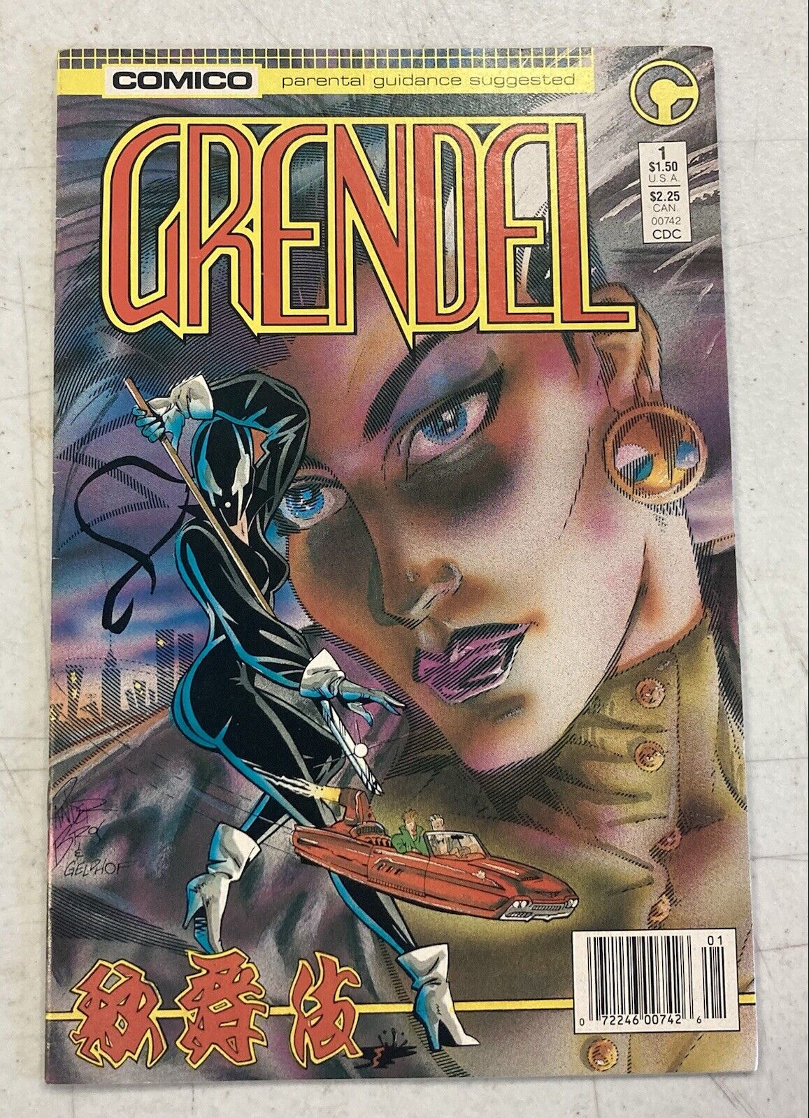 Grendel #1 NEWSSTAND 1st Appearance of Grendel Christine Spar 1986 Netflix