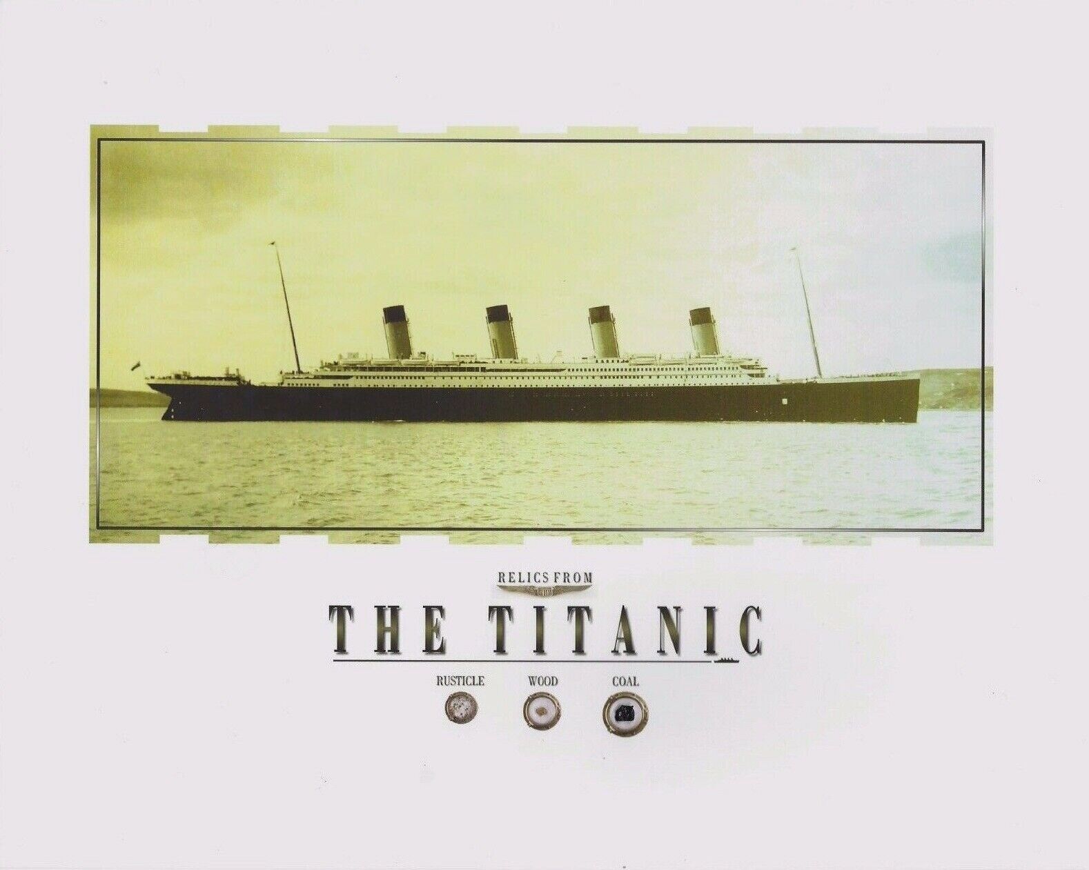 Genuine TITANIC relics, artifacts COAL, WOOD, RUSTICLE authentic pieces