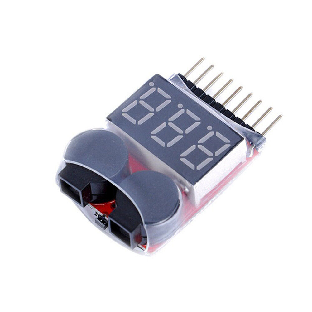 1PCS 1-8S low voltage alarm battery voltage 2IN1 tester low voltage buzzer alarm